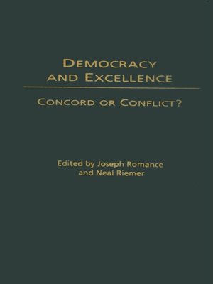 cover image of Democracy and Excellence